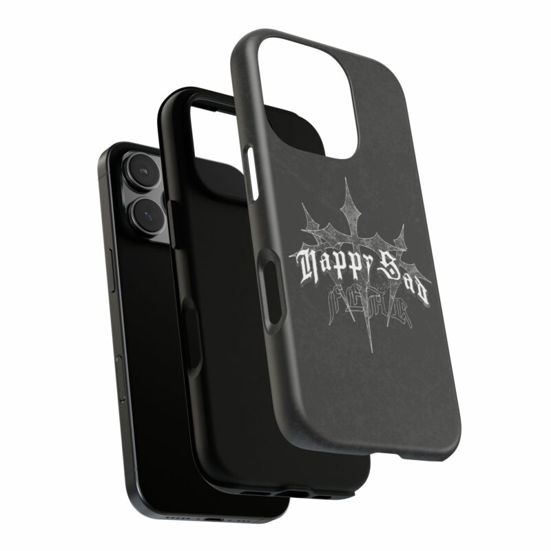 Tough Cases: Happy Sad Graphic Phone Case - Image 109