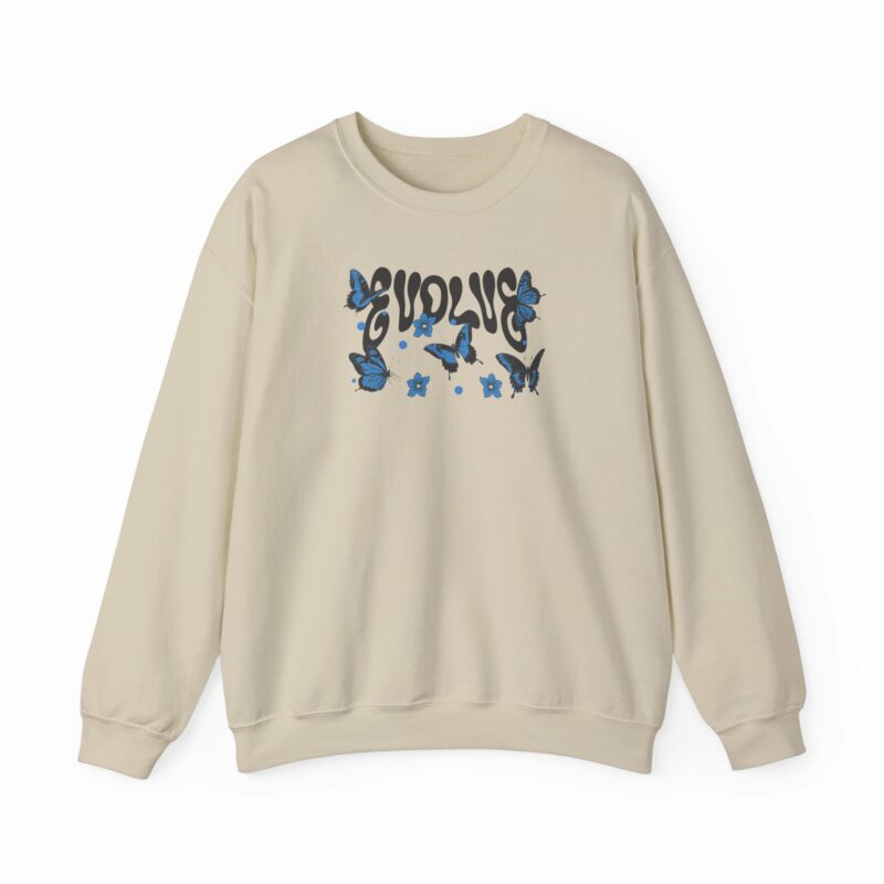 Butterfly Vibes Unisex Heavy Blend™ Crewneck Sweatshirt, Cozy Sweatshirt