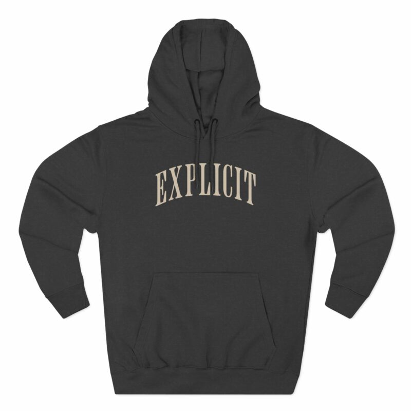 Explicit Statement Fleece Hoodie