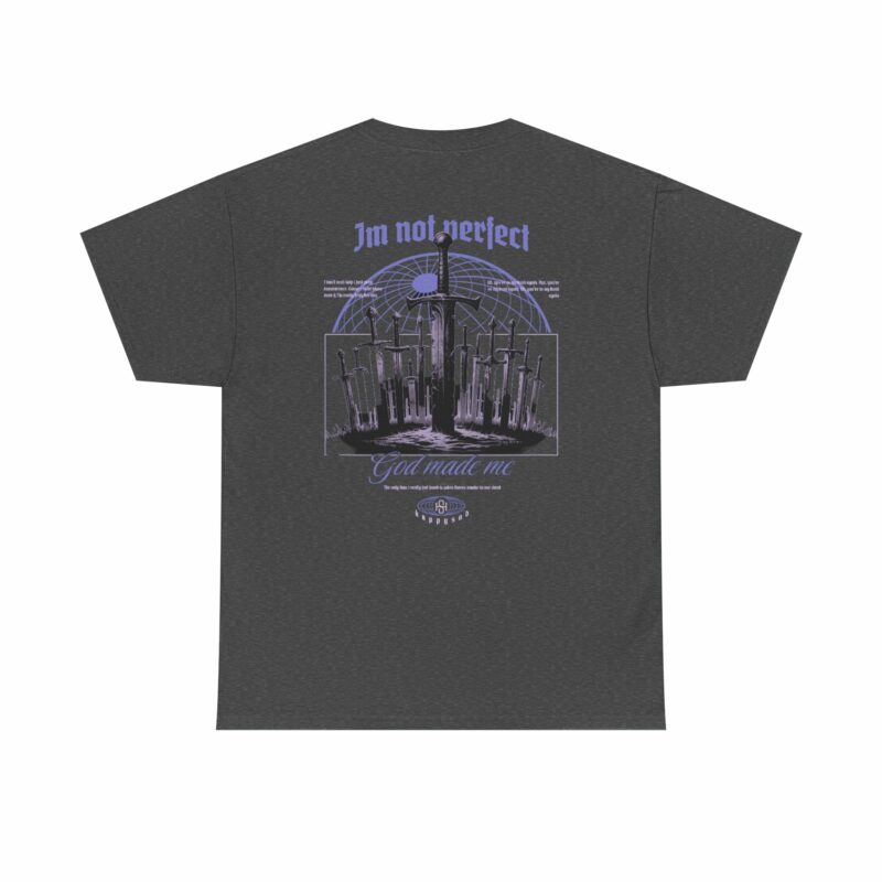 Unisex Heavy Cotton Tee - 'Not Perfect' - Image 6