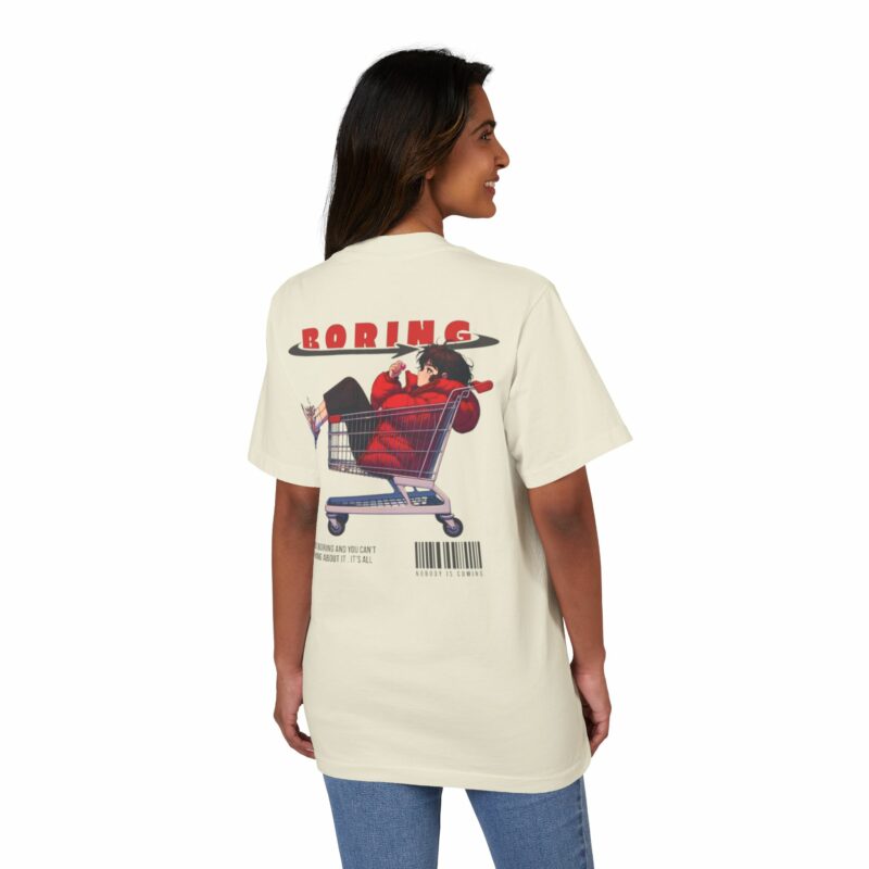 Boring Vibes Unisex Drop-Shoulder T-Shirt - Image 8