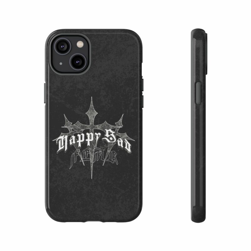 Tough Cases: Happy Sad Graphic Phone Case - Image 47