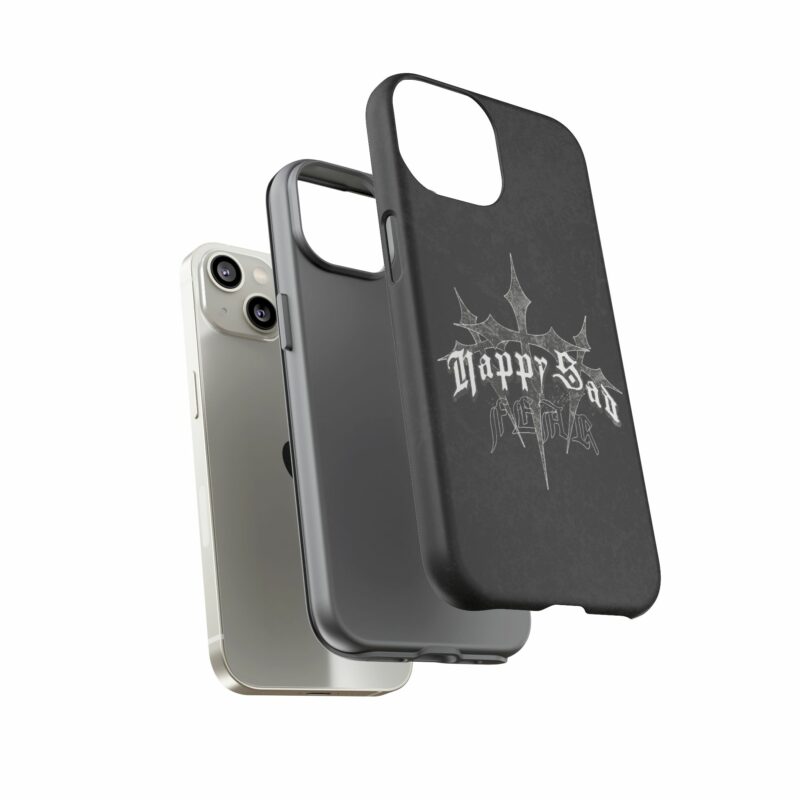 Tough Cases: Happy Sad Graphic Phone Case - Image 37