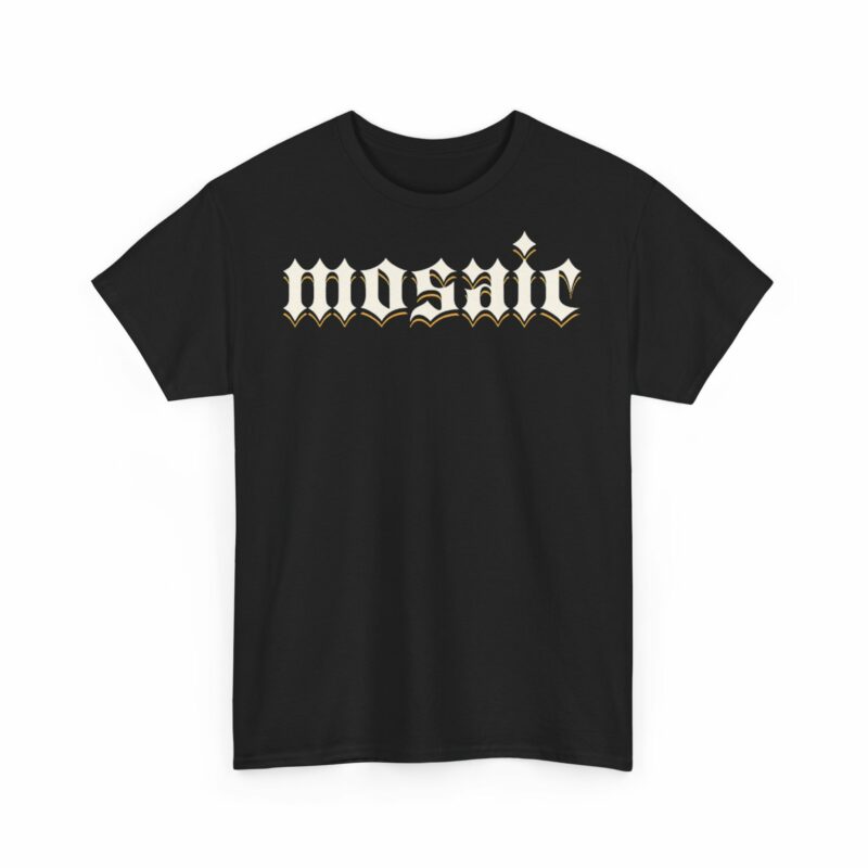Mosaic Graphic Tee - Vintage Style, Unisex Cotton Apparel - Image 3