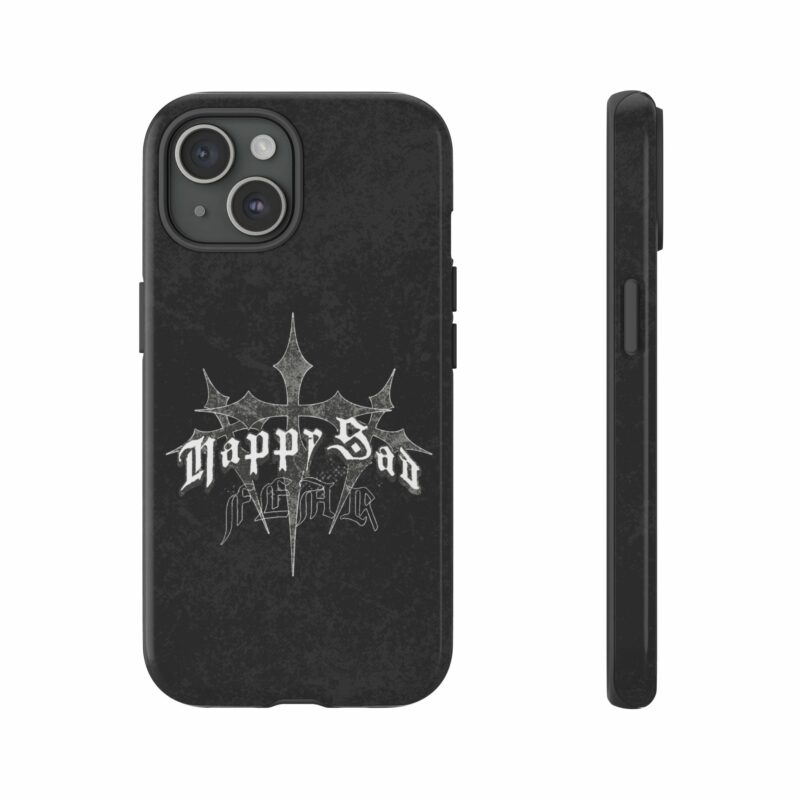 Tough Cases: Happy Sad Graphic Phone Case - Image 63