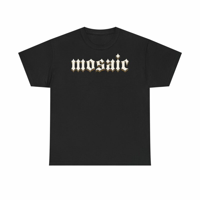 Mosaic Graphic Tee - Vintage Style, Unisex Cotton Apparel