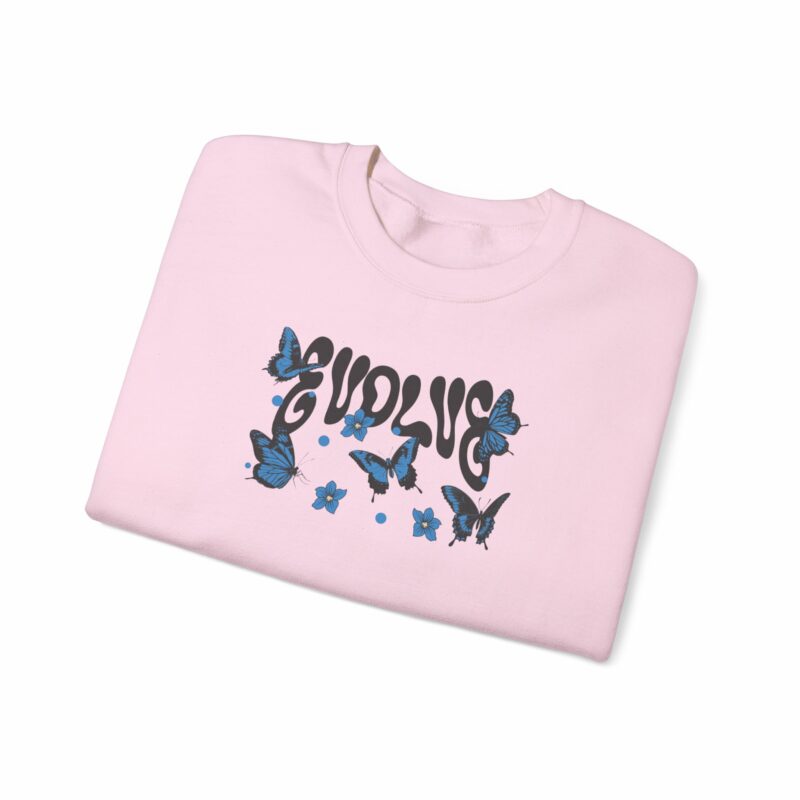 Butterfly Vibes Unisex Heavy Blend™ Crewneck Sweatshirt, Cozy Sweatshirt - Image 11