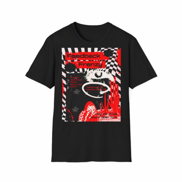 Edgy Graphic T-Shirt, Feedback Frenzy Tee for Music Lovers