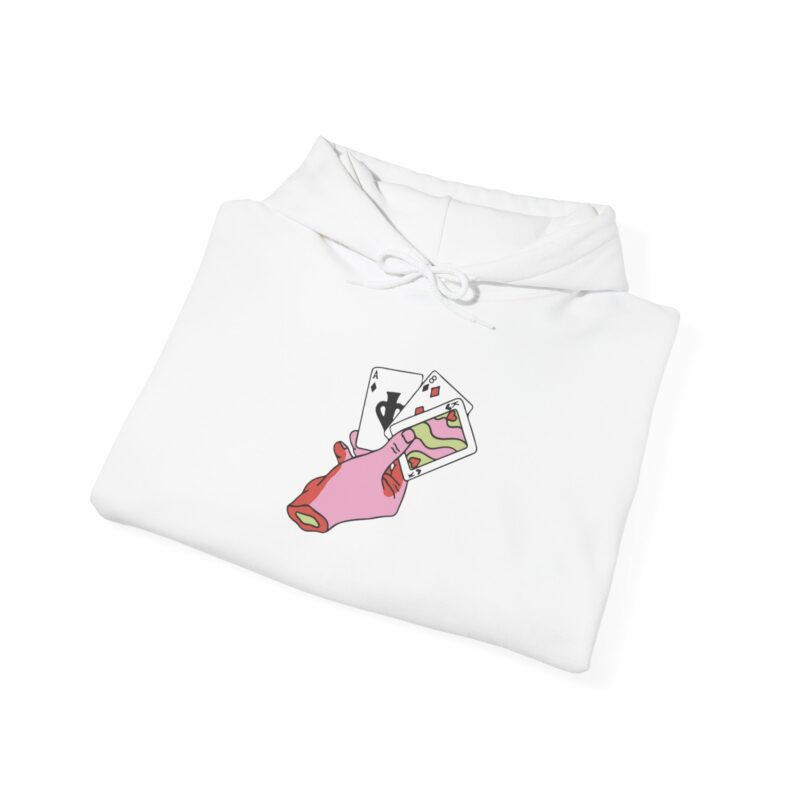 Lucky Vegas Hooded Sweatshirt, Playful Gambling Apparel - Image 4