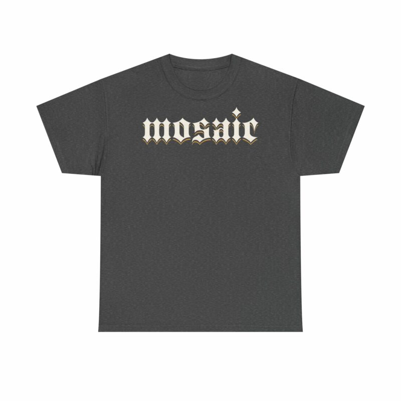 Mosaic Graphic Tee - Vintage Style, Unisex Cotton Apparel - Image 5