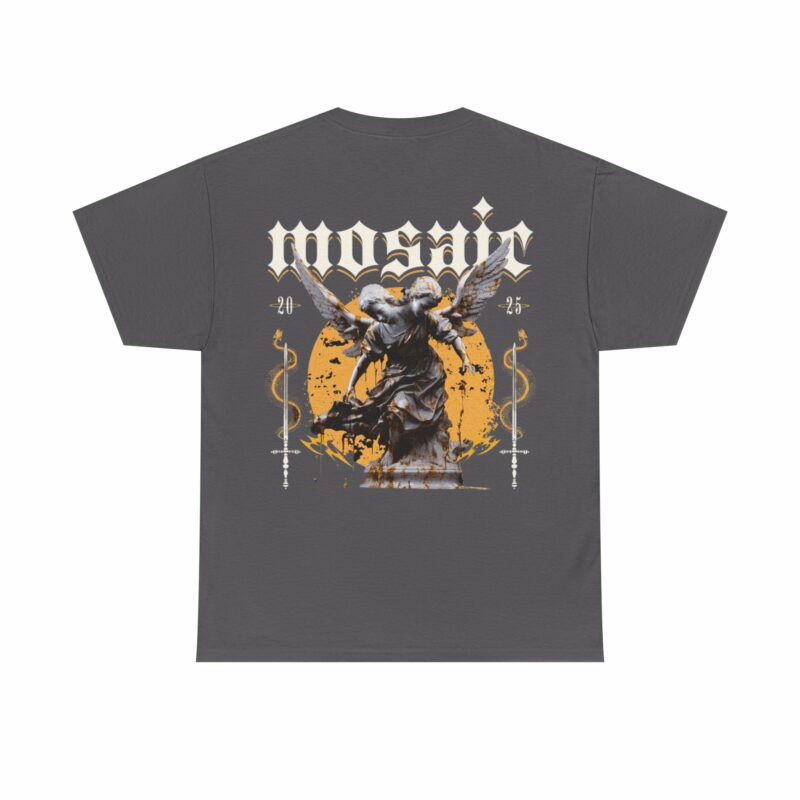 Mosaic Graphic Tee - Vintage Style, Unisex Cotton Apparel - Image 10