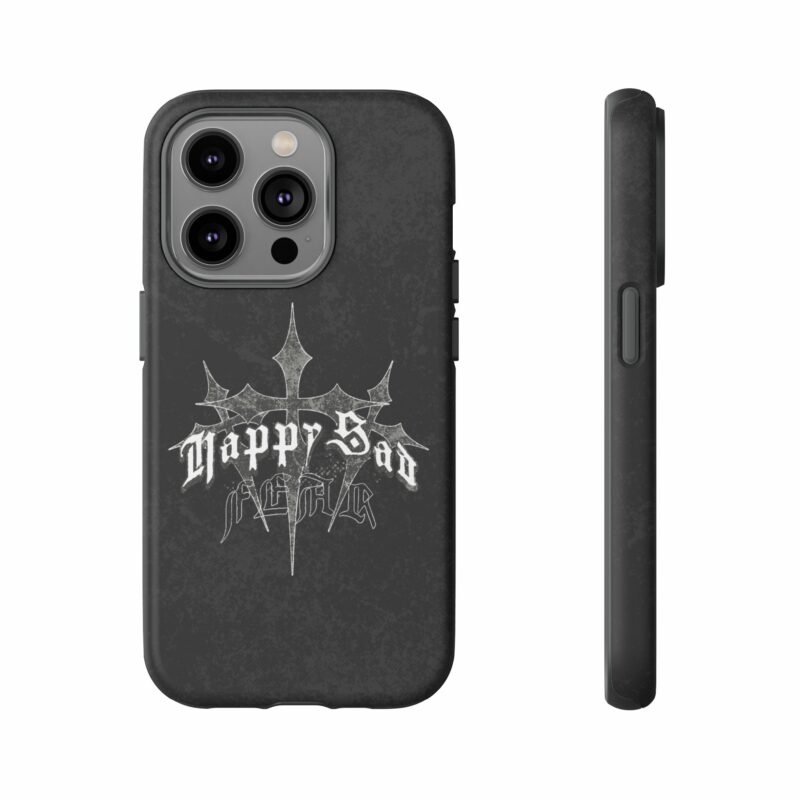 Tough Cases: Happy Sad Graphic Phone Case - Image 43