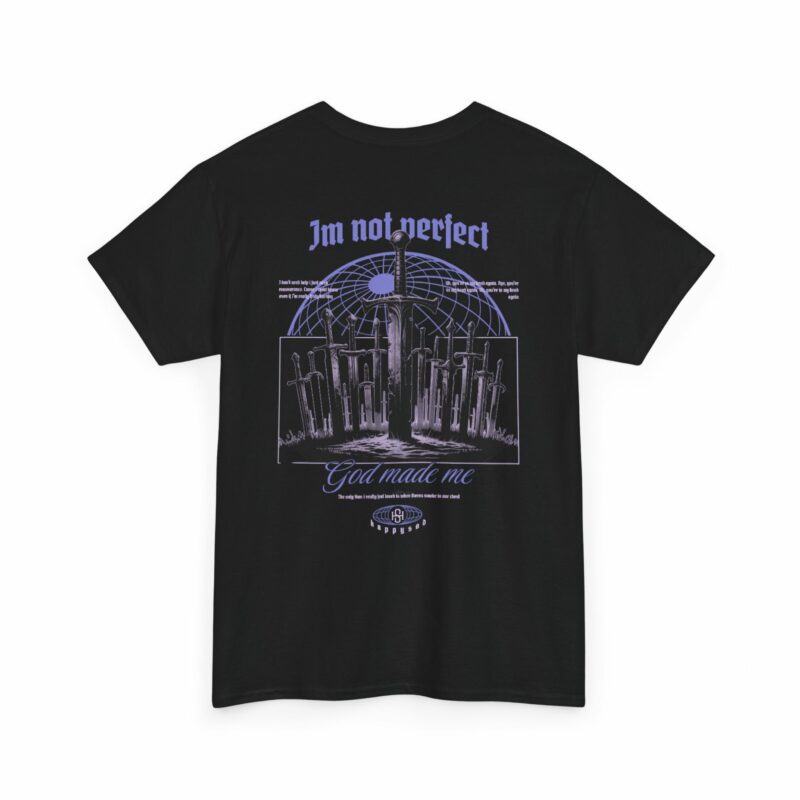 Unisex Heavy Cotton Tee - 'Not Perfect' - Image 4