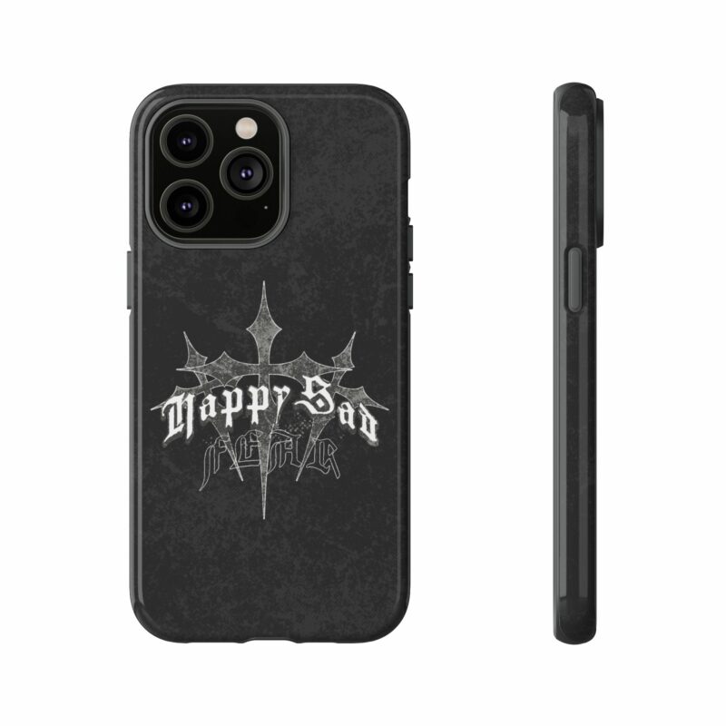 Tough Cases: Happy Sad Graphic Phone Case - Image 55