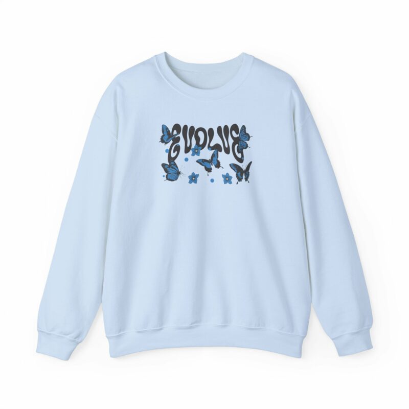 Butterfly Vibes Unisex Heavy Blend™ Crewneck Sweatshirt, Cozy Sweatshirt - Image 5