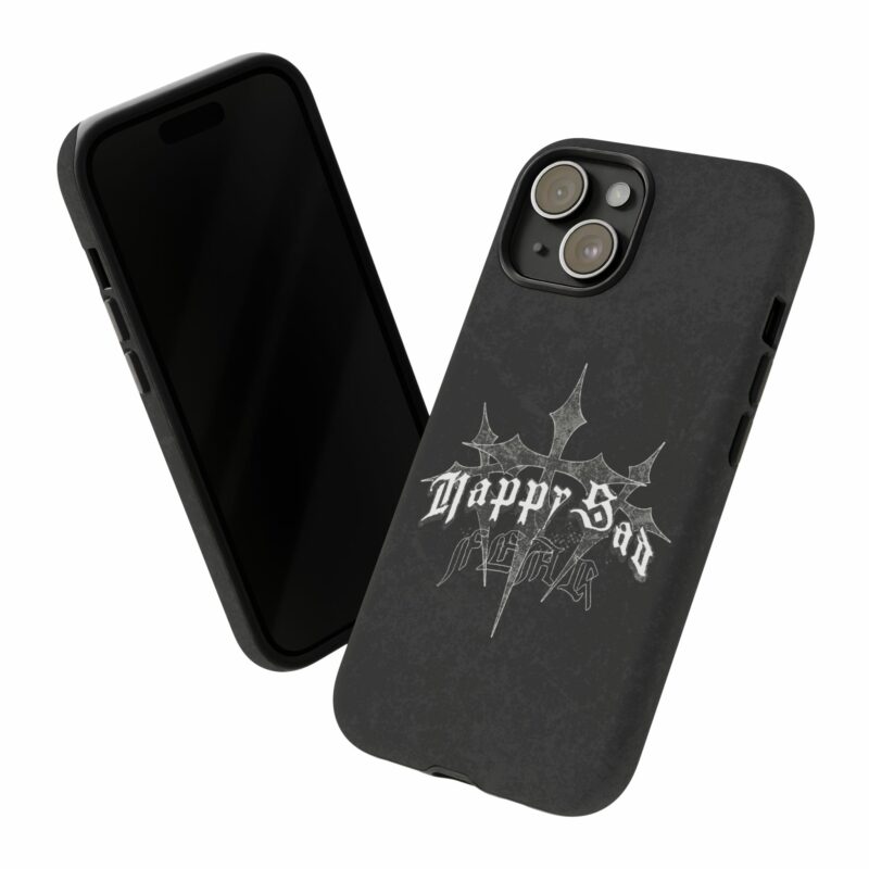 Tough Cases: Happy Sad Graphic Phone Case - Image 67