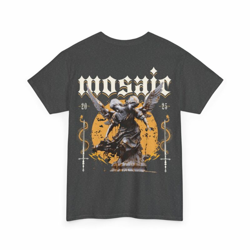 Mosaic Graphic Tee - Vintage Style, Unisex Cotton Apparel - Image 8