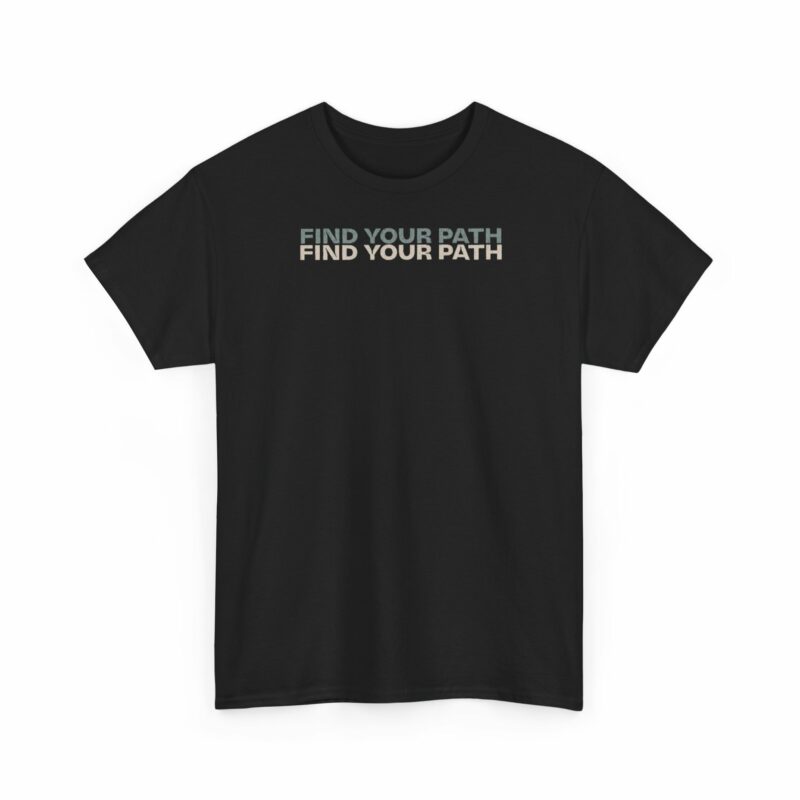Inspirational Unisex Heavy Cotton Tee - Find Your Path - Image 3