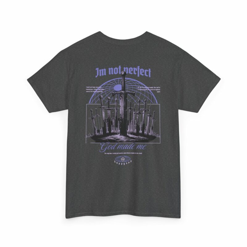 Unisex Heavy Cotton Tee - 'Not Perfect' - Image 8