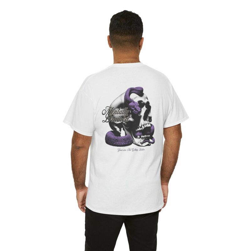 Unisex Heavy Cotton Tee - "Mentally Drained" - Image 3