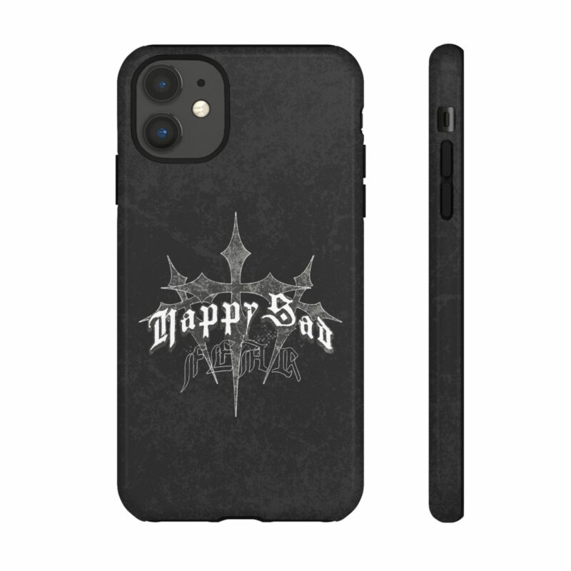 Tough Cases: Happy Sad Graphic Phone Case