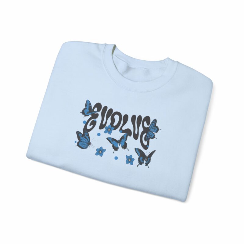Butterfly Vibes Unisex Heavy Blend™ Crewneck Sweatshirt, Cozy Sweatshirt - Image 7