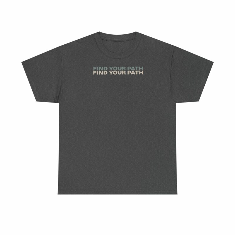 Inspirational Unisex Heavy Cotton Tee - Find Your Path - Image 5