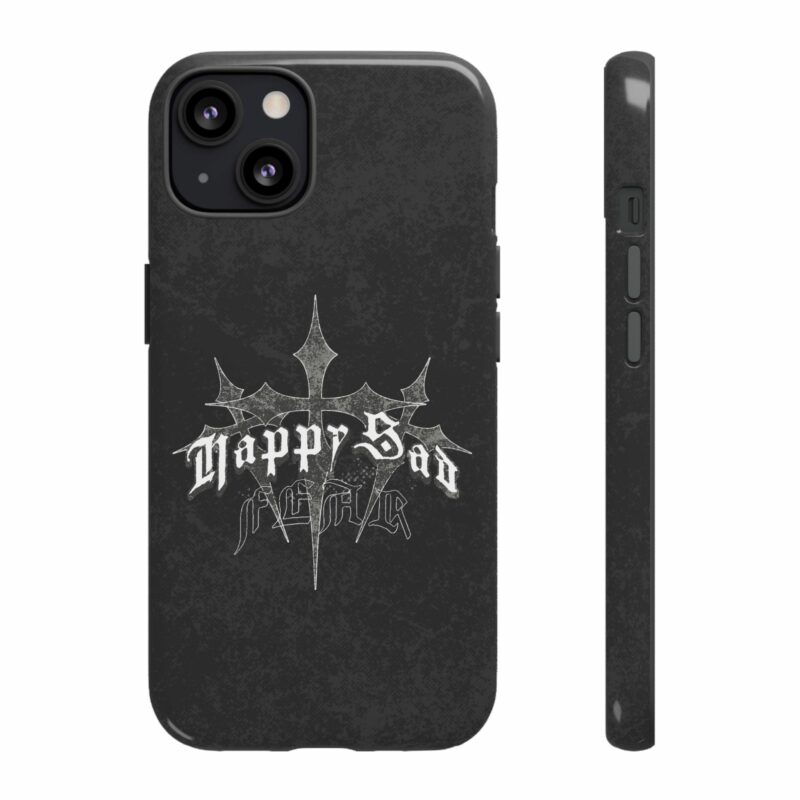 Tough Cases: Happy Sad Graphic Phone Case - Image 15