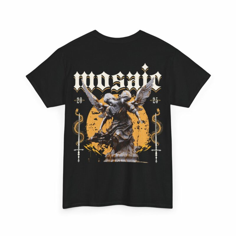 Mosaic Graphic Tee - Vintage Style, Unisex Cotton Apparel - Image 4