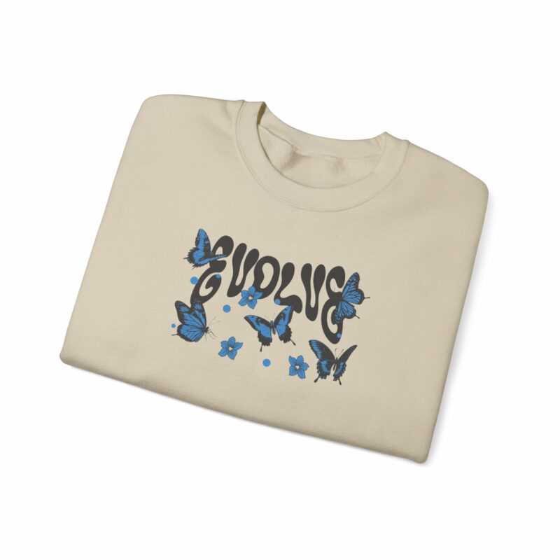 Butterfly Vibes Unisex Heavy Blend™ Crewneck Sweatshirt, Cozy Sweatshirt - Image 3